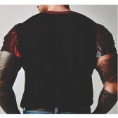 CAMISA CAVEIRA JUSTICEIRO ESTAMPA FLAMES PLUS SIZE