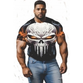 CAMISA CAVEIRA JUSTICEIRO PLUS SIZE EDIÇÃO CLÁSSICA