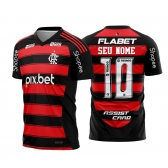 CAMISA DO FLAMENGO PLUS SIZE G1 AO G18 PERSONALIZADA